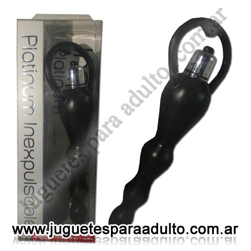 ANALES, Anal con vibrador, Platinium microvibro inexpulsable negro Anales, Anal con vibrador, Platinium microvibro inexpulsable negro
