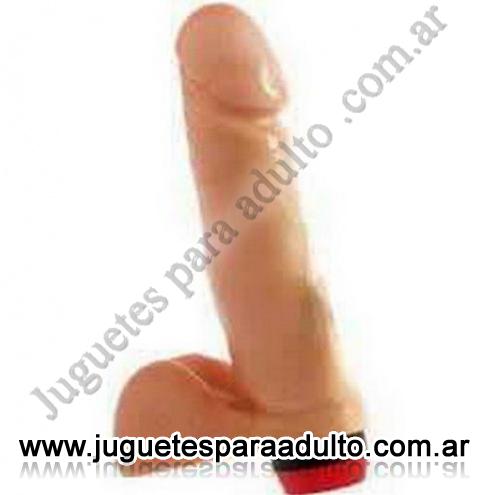 Consoladores, , 6 Pulgadas Con Vibrador Interno