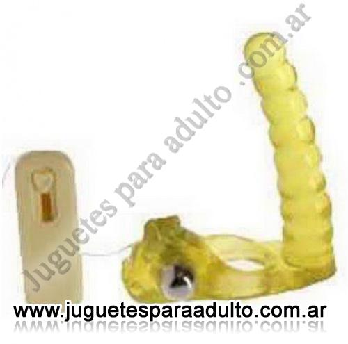 Especificos, , Anillo con vibro para doble penetración Safari