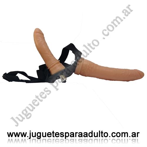 Especificos, Arneses y Strap On, Arnes doble con bananin y anal pene con vibro