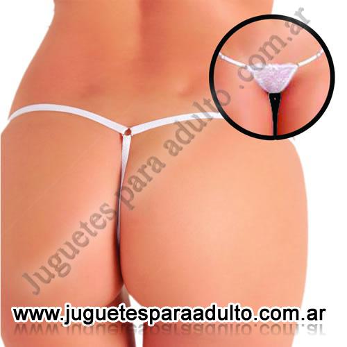 Lencería femenina, Tangas eroticas, Tanga de encaje Blanca