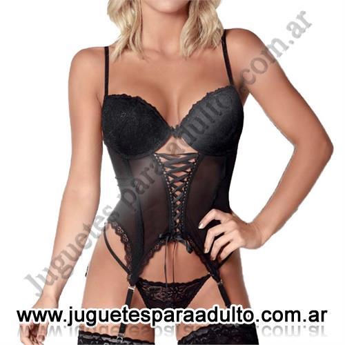 Lencería femenina, Corsets eroticos, Corsette con Tasa y Tanga