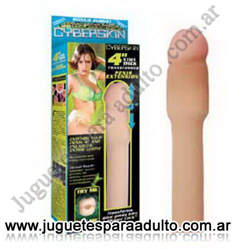 ESPECIFICOS, Protesis para pene, Funda Cyberskin con extensión de 4 pulgadas Especificos, Protesis para pene, Funda Cyberskin con extensión de 4 pulgadas