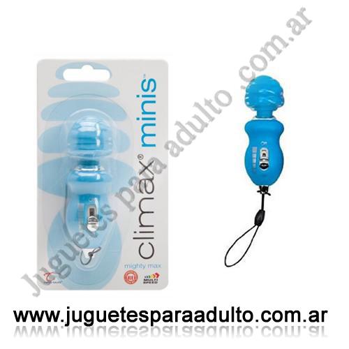 , , Estimulador de clítoris cabezal móvil celeste Bullet Clímax , , Estimulador de clítoris cabezal móvil celeste Bullet Clímax