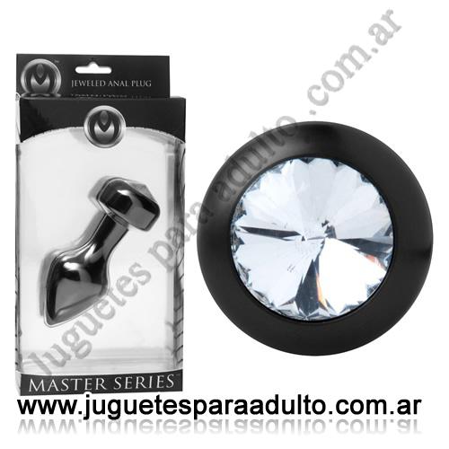 ANALES, Anal sin vibrador, Joya Anal de aluminio con Brillante Anales, Anal sin vibrador, Joya Anal de aluminio con Brillante