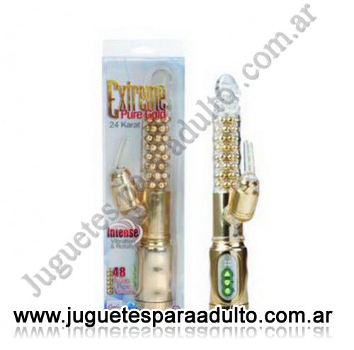 , , Vibrador Extreme Rabbit dorado , , Vibrador Extreme Rabbit dorado