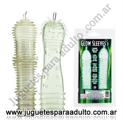 ESPECIFICOS, Protesis para pene, Fundas Glow Sleeves X2 Especificos, Protesis para pene, Fundas Glow Sleeves X2