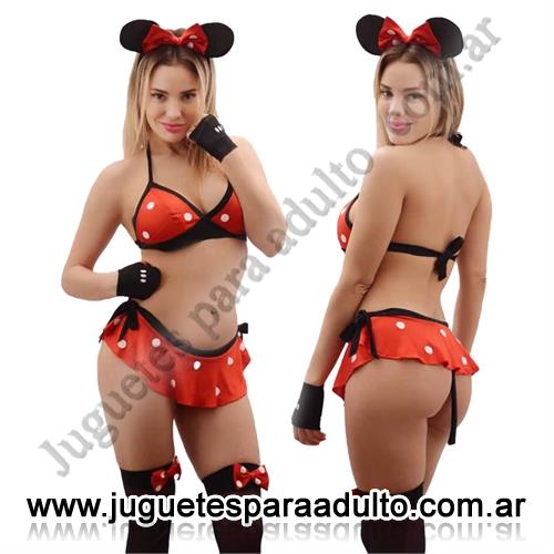 Lencería femenina, Disfraces eroticos, Disfraz fantasia Minnie sexy