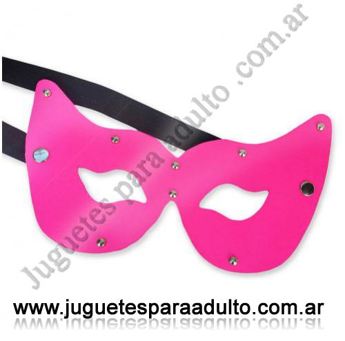 Accesorios, Antifaces eroticos, Antifaz Gata Rosa Fluo Sado