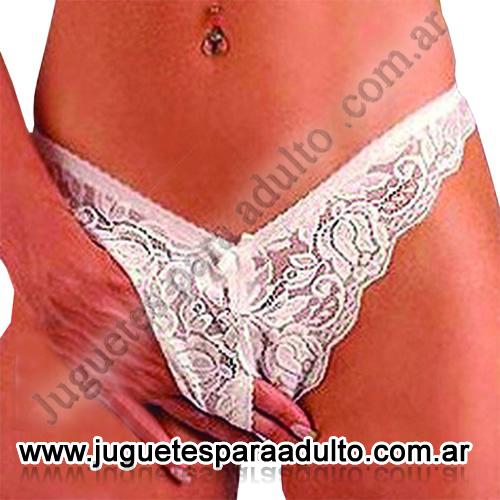 Lencería femenina, Tangas eroticas, Tanga abierta y puntilla