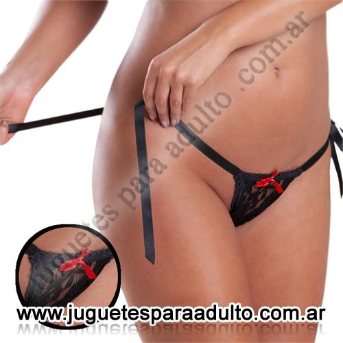 Lencería femenina, , Colaless de encaje ajustable con cintas