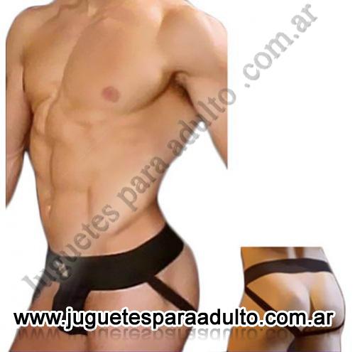 Lencería masculina, , Slip Suspensor Negro Colaless