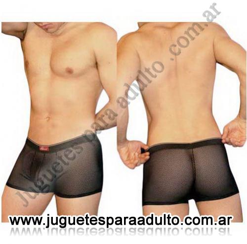 Lencería masculina, Boxers eroticos hombre, Boxer Micro Red Negro Masculino