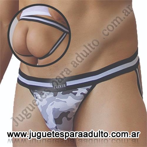 Lencería masculina, , Suspensor camuflado en gris 