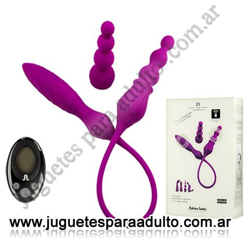 Vibradores, Vibradores premium, Vibrador doble aterciopelado USB