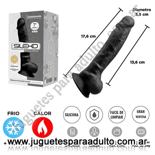 Marcas Importadas, Adrien Lastic, Dildo Negro Premium Real Skin Model 1 con ventosa de 18 centimetros