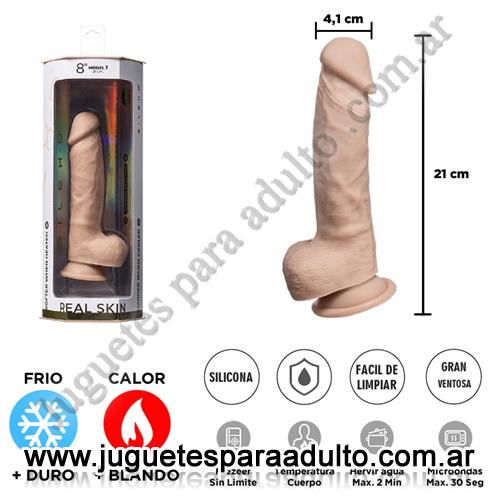 Marcas Importadas, Adrien Lastic, Real Skin Model 1 - Dildo Termoreactivo de Silicona de 20 cm