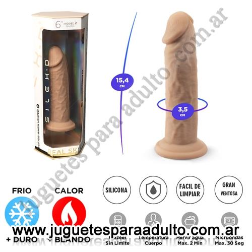 Marcas Importadas, Adrien Lastic, Real Skin Model 2 - Dildo Termorreactivo de Silicona Líquida de 15 cm
