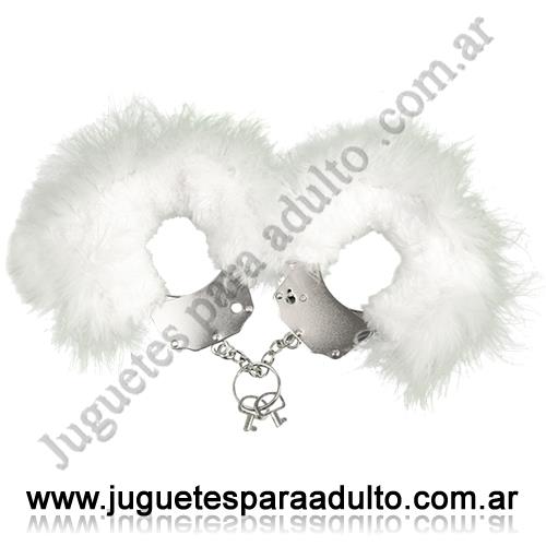 Accesorios, Esposas, Esposas de peluche color blanco