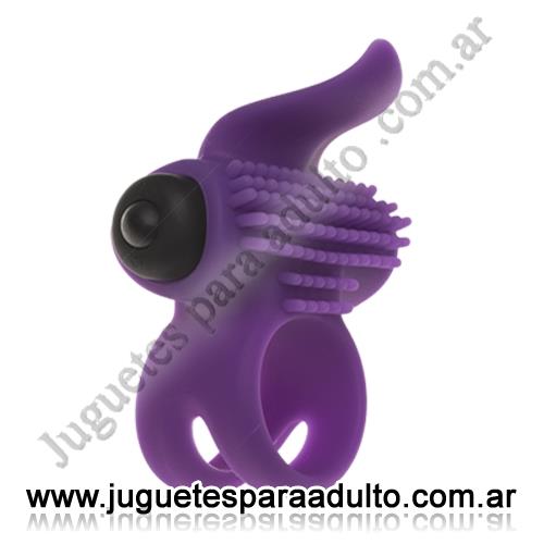 Vibradores, Anillos con vibrador, Anillo doble con vibracion y estimulador