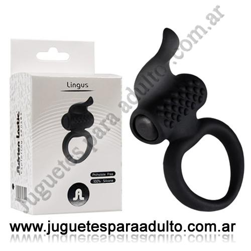 Vibradores, Anillos con vibrador, Lingus Anillo vibrador con estimulador de clitoris