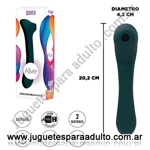 Marcas Importadas, Alive, Quiver succionador de clitoris y vibrador