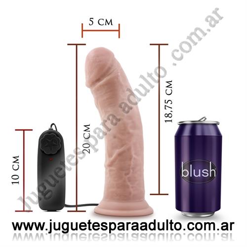 MARCAS IMPORTADAS, Blush, Vibrador 8 pulgadas con sopapa Marcas Importadas, Blush, Vibrador 8 pulgadas con sopapa