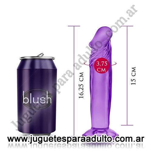 MARCAS IMPORTADAS, Blush, Dildo de 6 pulgadas realistico con sopapa Marcas Importadas, Blush, Dildo de 6 pulgadas realistico con sopapa