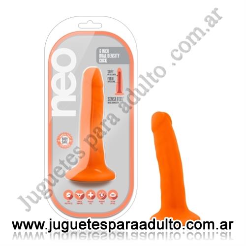 CONSOLADORES, Consoladores realisticos, Dildo 6 con base de sopapa naranja Consoladores, Consoladores realisticos, Dildo 6 con base de sopapa naranja