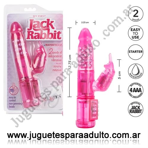Vibradores, Vibradores con estimulacion, Jack rabbit vibrador rotativo con estimulador de clitoris