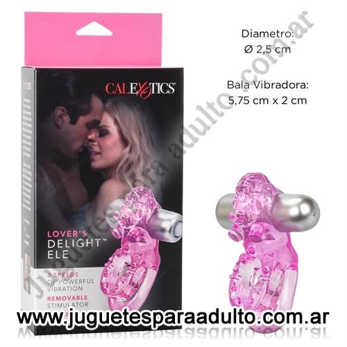 Marcas Importadas, California Exotic, Anillo doble con vibrador y forma de elefante