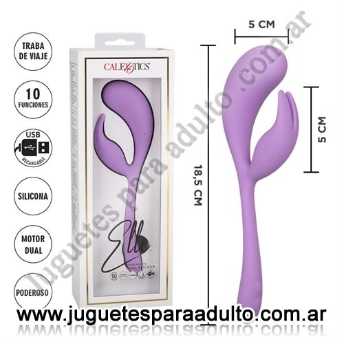 Estimuladores, Estimuladores especiales, Elle estimulador de punto G con vibrador de clitoris de silicona liquida