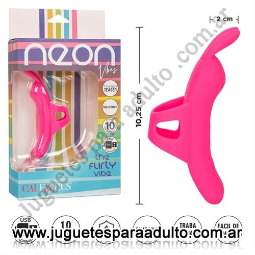 Especificos, Vibradores con anillo, Vibrador conejito con soporte para dedo y carga USB