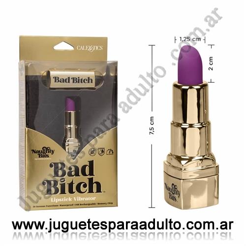 Estimuladores, Balas vibradoras, Vibrador lápiz labial Bad Bitch con carga USB