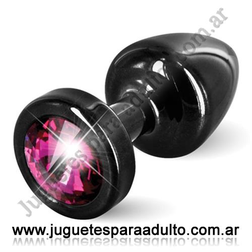 ANALES, Anal sin vibrador, Joya anal negra con cristal rojo Anales, Anal sin vibrador, Joya anal negra con cristal rojo