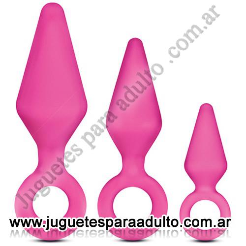 MARCAS IMPORTADAS, Blush, Kit de 3 plugs anales Marcas Importadas, Blush, Kit de 3 plugs anales