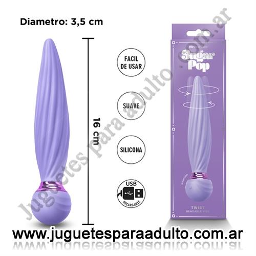 Marcas Importadas, NS Novelties, Vibrador con varias velocidades y carga USB Sugar Pop