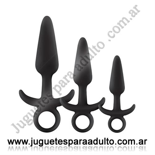 Anales, Anal sin vibrador, Kit de plugs anales de 3 dimensiones 