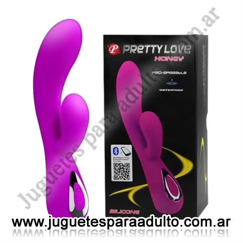 Lenceria Erotica Masculina, , Vibrador con estimulador de clitoris carga usb y control bluetooth