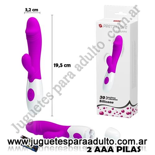 Vibradores, , Vibrador con estimulador de clitoris con 30 modos de vibracion