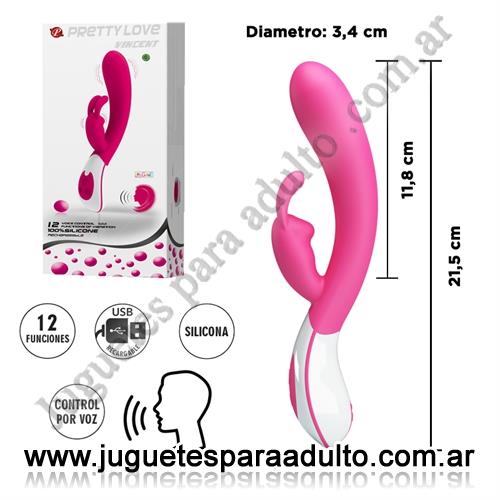 Estimuladores, Estimuladores de clitoris, Estimulador de punto G con control de voz y carga USB