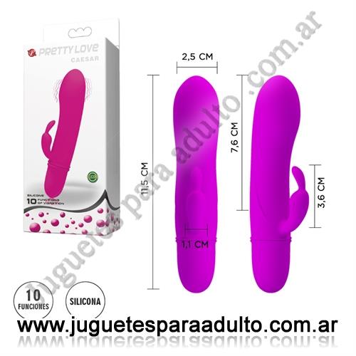 Vibradores, Vibradores con estimulacion, Estimulador femenino con vibrador de clitoris y 12 funciones de vibracion