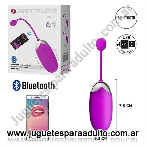 Estimuladores, Estimuladores femeninos, Bala vibradora Abner inalambrica con 12 funciones de vibracion carga USB y control BLUETOOTH via APP