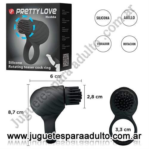 MARCAS IMPORTADAS, Pretty Love, Anillo con estimulador de clitoris rotativo y carga USB Marcas Importadas, Pretty Love, Anillo con estimulador de clitoris rotativo y carga USB