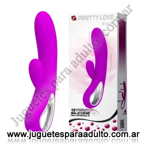 Estimuladores, Estimuladores femeninos, Vibrador con estimulador del clitoris y caga USB