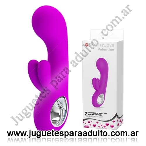 Estimuladores, , Vibrador con estimulacion clitorial y carga USB