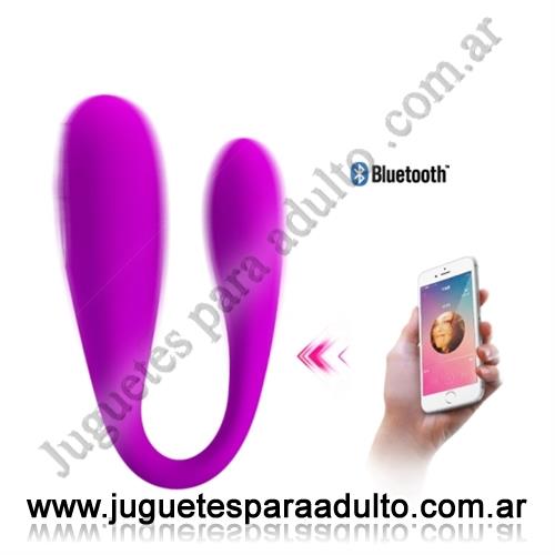 Vibradores, Vibradores premium, Vibrador estimulador de clitoris con control bluetoth y carga USB