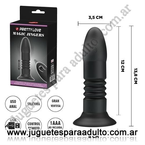 Productos eróticos, Inalambricos, Dildo con sopapa y sistema de movimiento con control inalambrico