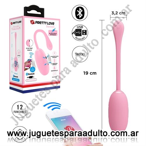 Estimuladores, Estimuladores de clitoris, Bala vibradora con control via BLUETOOTH, funcion de ELECTROCHOQUE y 12 modos de vibracion