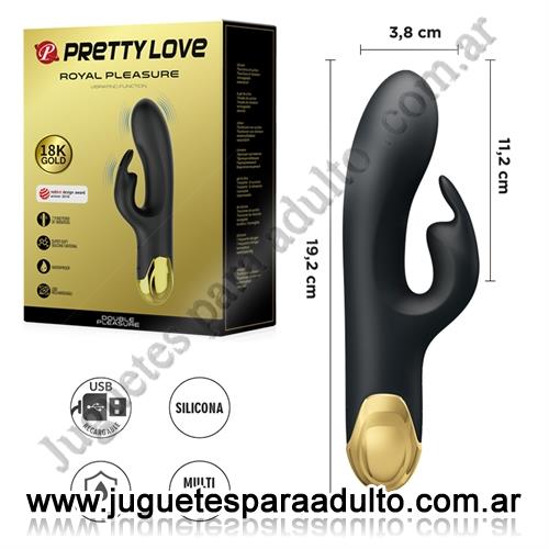 Marcas Importadas, Pretty Love, Estimulador de clitoris PREMIUM con 7 modos de vibracion con memoria y carga USB